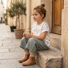 YAMP - Blusa para Niña de Algodón