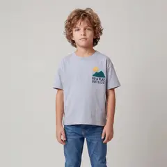 YAMP - Camiseta para Niño con Estampado de Algodón