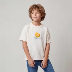 YAMP - Camiseta para Niño con Estampado de Algodón