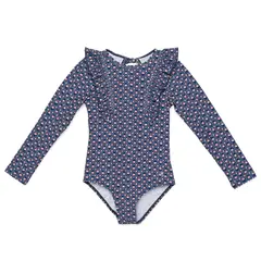 CONIGLIO - Vestido de baño enterizo de Flores para niña