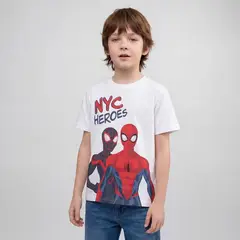 SPIDERMAN - Camiseta para Niño con Estampado Manga corta de Algodón Spider-man