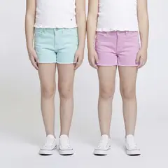 YAMP - Short para Niña Pack de 2 unidades de Algodón