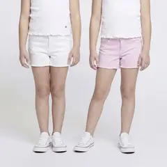 YAMP - Short para Niña Pack de 2 unidades de Algodón