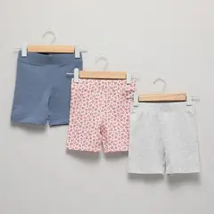 YAMP - Pack de 3 Shorts para Niña de Algodón