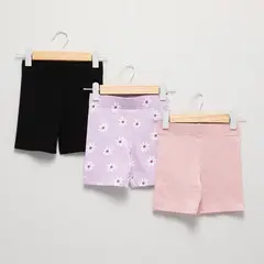 YAMP - Pack de 3 Shorts para Niña de Algodón