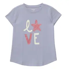 YAMP - Camiseta para Niña Manga corta de Algodón