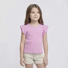 YAMP - Camiseta para Niña Sin manga de Algodón