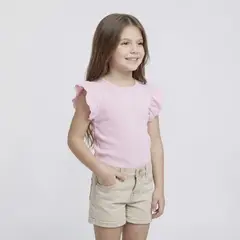 YAMP - Camiseta para Niña Sin manga de Algodón