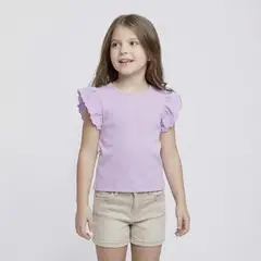 YAMP - Camiseta para Niña Sin manga de Algodón