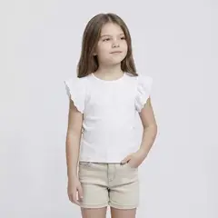 YAMP - Camiseta para Niña Sin manga de Algodón