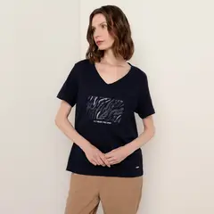 STEFANO COCCI - Camiseta Mujer con Estampado Manga corta