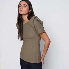 BASEMENT - Blusa Mujer Manga corta