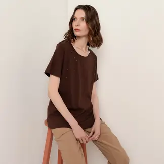 STEFANO COCCI - Blusa Mujer Manga corta de Algodón