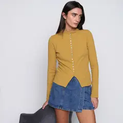 BASEMENT - Saco Mujer Manga larga de Algodón