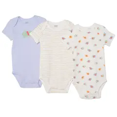 YAMP - Bodies Para Bebé niño Pack de 3 unidades de Algodón