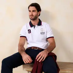 UNIVERSITY CLUB - Camiseta Hombre Manga Corta De Algodón