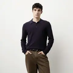 BASEMENT - Camiseta Hombre Manga larga Tejido de Algodón