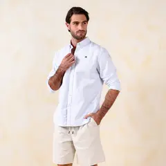 CASCAIS - Camisa Hombre Manga Larga De Algodón