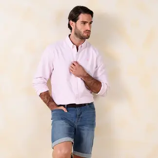 CASCAIS - Camisa Hombre Manga Larga De Algodón