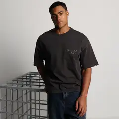 DENIMLAB - Camiseta Hombre Manga corta con Logo de Algodón