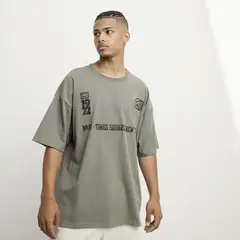 ECKO - Camiseta Hombre Manga corta con Estampado de Algodón