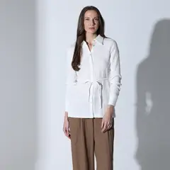 APOLOGY - Camisa Mujer Manga larga de Algodón