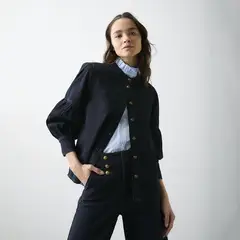 BASEMENT - Camisa Mujer Denim Manga larga de Algodón