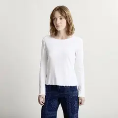 UNIVERSITY CLUB - Blusa Mujer Manga larga de Algodón