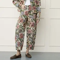 BASEMENT - Pantalón Baggy Mujer Tiro medio con Estampado