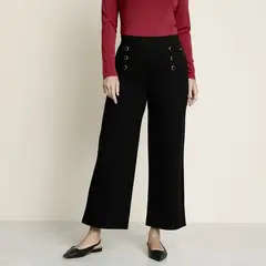 S COCCI - Pantalón Wide leg Mujer Tiro medio Stefano cocci