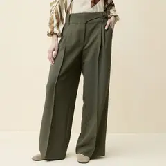 APOLOGY - Pantalón Wide leg Mujer Tiro medio