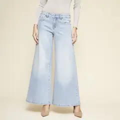 MOSSIMO - Jean Wide leg Mujer Denim De Algodón