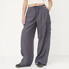 SYBILLA - Pantalón Cargo Mujer Tiro medio