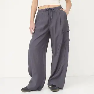 SYBILLA - Pantalón Cargo Mujer Tiro medio
