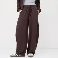 SYBILLA - Pantalón Mujer Baggy de Algodón