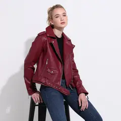 MOSSIMO - Chaqueta Mujer Efecto cuero