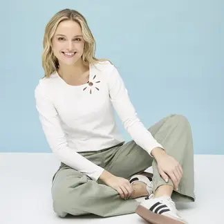 DOO AUSTRALIA - Blusa Mujer Manga Larga De Algodón