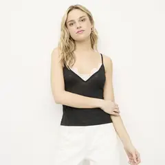 SYBILLA - Top Mujer con Encaje Sin mangas