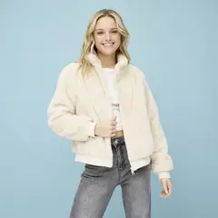 DOO AUSTRALIA - Saco Mujer Efecto pelo