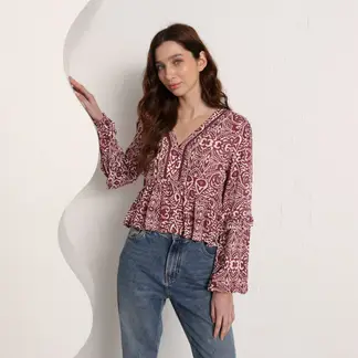 DOO AUSTRALIA - Blusa Mujer Manga larga Viscosa