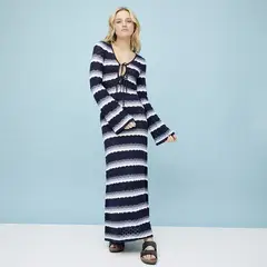 DOO AUSTRALIA - Vestido Manga larga Estampado Para Mujer De Algodón