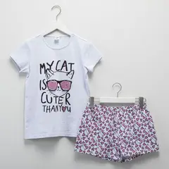ELV - Conjunto De Pijama Para Niña En Algodón