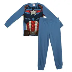 AVENGERS - Conjunto de Pijama Camiseta manga larga + Pantalón para Niño en Algodón