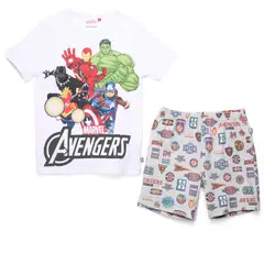 AVENGERS - Conjunto de Pijama camiseta manga corta + Short para Niño en Algodón
