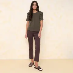 UNIVERSITY CLUB - Pantalon Skinny Mujer Tiro alto