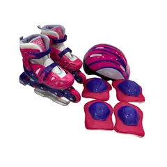 SCOOP - Set patines en línea para niña con protección