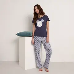 DISNEY - Pijama completa con pantalón Mujer Manga corta con Estampado