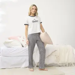 SYBILLA - Pijama para Mujer Manga corta de Algodón