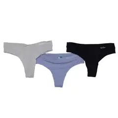 BENETTON - Pack de 3 Tangas con Encaje Para Mujer