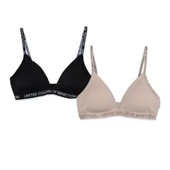 BENETTON - Pack de 2 brasier Mujer Benettton